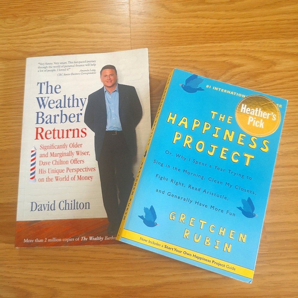 2 Books - The Wealthy Barber Returns & The Happiness Project